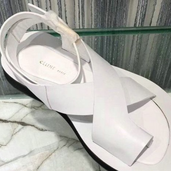 Rare CELINE by PHOEBE PHILO Chunky White Sandals - Picture 9 of 9